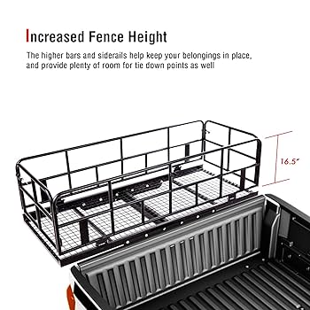 Amazon.com: Hitch Mount Basket Foldable Storage Steel Cargo